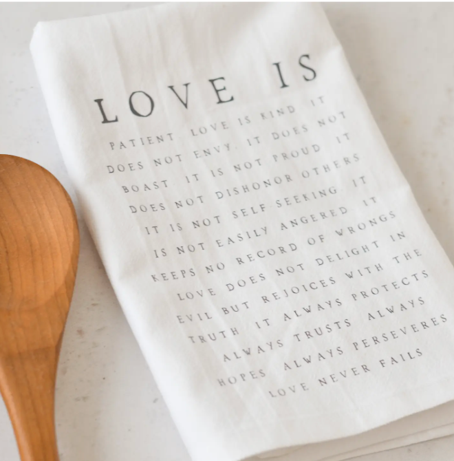 1 Corinthians 13 Tea Towel
